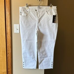 Kim Rogers White Ankle Jeans